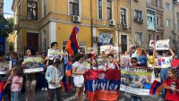 Арменската общност в София излезе на протест в подкрепа на арменците в Нагорни Карабах