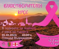 Благотворителен крос в подкрепа на борбата с рака на гърдата в Троян: „Бягай с нас и спаси живот“