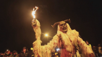 Нетипична коледна традиция в Словения - древно чудовище "плаши" непослушните деца