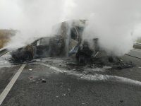 Един човек загина при верижна катастрофа по пътя Пазарджик - Пловдив