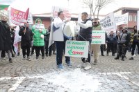 Фермери излязоха отново на протест в София