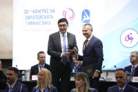 Министърът на спорта Димитър Илиев и кметът на София Васил Терзиев откриха 30-ия конгрес на Европейската гимнастика