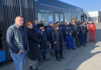 Протест на служители от градския транспорт в Бургас
