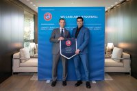 Георги Иванов се срещна с президента на УЕФА Александър Чеферин