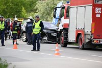 снимка 2 Военната прокуратура в Сливен разследва катастрофата с кола на НСО край Аксаково