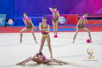 Ансамбълът на България направи подиум тренировка на еврошампионата по художествена гимнастика