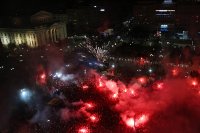 Хиляди празнуваха титлата на Олимпиакос в Лигата на конференциите