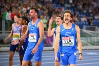 Мъжката щафета на Италия на 4х100 м зарадва домакинската публика с още един златен медал в Рим