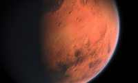 Сонда откри скреж по върховете на гигантските вулкани на Марс