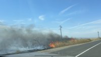 Голям пожар между бургаските села Димчево и Твърдица