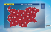 КОД ЧЕРВЕНО: Опасно горещо и екстремни температури в цялата страна в сряда