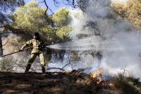 Опасно близо: Само на 600 метра от българската граница е пожарът, който бушува трети ден в Гърция