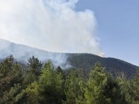 Продължава да гори огънят в Гърция, който шести ден застрашава да навлезе на наша територия