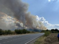 Пожар и между карловските села Баня и Ведраре
