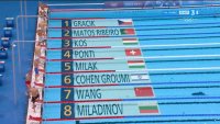 Плуване /серии, 100 м бътърфлай, мъже/: Йосиф Миладинов
