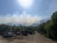 Разраства се пожарът на българо-гръцката граница