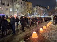 Протест пред Съдебната палата ден преди избора на главен прокурор