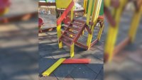 Погром в градския парк на Петрич - непълнолетни изпочупиха детски съоръжения