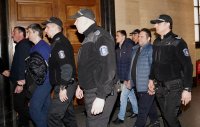 Съдът остави в ареста четиримата задържани след протеста срещу еврото