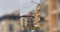 Пожар горя в жилищна сграда в Слънчев бряг (СНИМКИ/ВИДЕО)