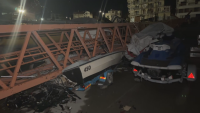Кран падна върху лодки на пристанището в Поморие