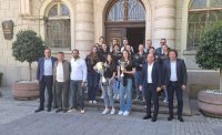 Волейболните шампионки от Марица вдигнаха двете купи в Община Пловдив