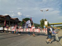 Протест на ВМРО на границата ни с Република Северна Македония в подкрепа на Люпчо Георгиевски