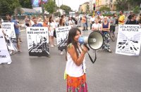 Протест на „Опълченска“ заради липса на безопасни тротоари и велоалеи