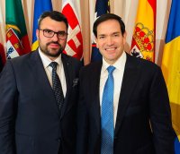 Георг Георгиев разговаря с държавния секретар на САЩ Марко Рубио