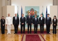 Президентът Румен Радев разговаря с парламентарния зам.-министър на отбраната на Япония Йозо Канеко