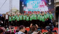 Тържествено посрещане на сребърните медалисти
