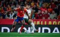 НА ЖИВО: Испания - България, 1:0, греда за испанците