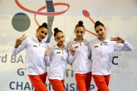 България спечели отборната титла на балканското по художествена гимнастика за девойки
