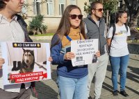 Протест срещу жестокостта над животни във Варна
