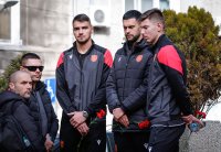 От българския национален отбор уважиха поклонението пред Стоян Йорданов