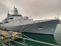 ВМС прие тържествено новия патрулен кораб "Храбри" във Варна