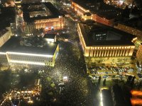 The Protest Against the Government in Central Sofia Concludes With the Bulgarian National Anthem