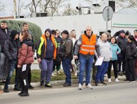 Протест в Нова Загора заради тежката катастрофа, при която загинаха двама души