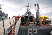 Базовият миночистач "Прибой" отплава за мисия към Истанбул