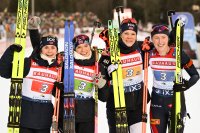 Женската щафета на Норвегия триумфира в състезанието от Световната купа по биатлон в Руполдинг