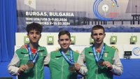 Европейска титла за България в отборната надпревара на 10 м пистолет