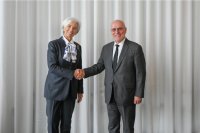 ECB President Welcomes Bulgarian Central Bank Governor to First Monetary Policy Meeting After Eurozone Accession