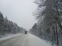 Зимна обстановка в Бургаско, няма закъсали или бедстващи автомобили