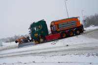 Дания отчасти е парализирана заради силни снеговалежи