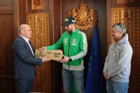 Радослав Янков беше приет от кмета на Община Банско Стойчо Баненски