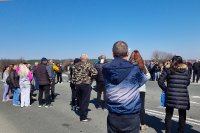 Протест на пътя Е-79 край Враца
