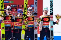 Австрия спечели отборната надпревара по ски полети от финалите на Световната купа в Планица