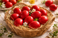 Помощ за нуждаещите се: 500 червени яйца и хранителни продукти раздават във варненски храм