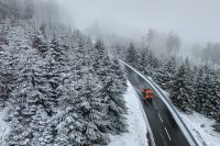 Зимата се завърна в Румъния, в повечето планински населени места вали сняг