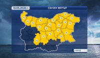 По-малко райони с валежи в сряда, жълт код за опасно ветровито време